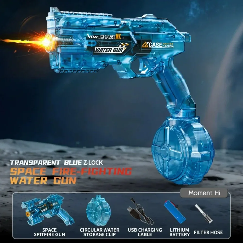 High-speed Electric Water Gun For Kids With Flame And Light Effect_voghion.com