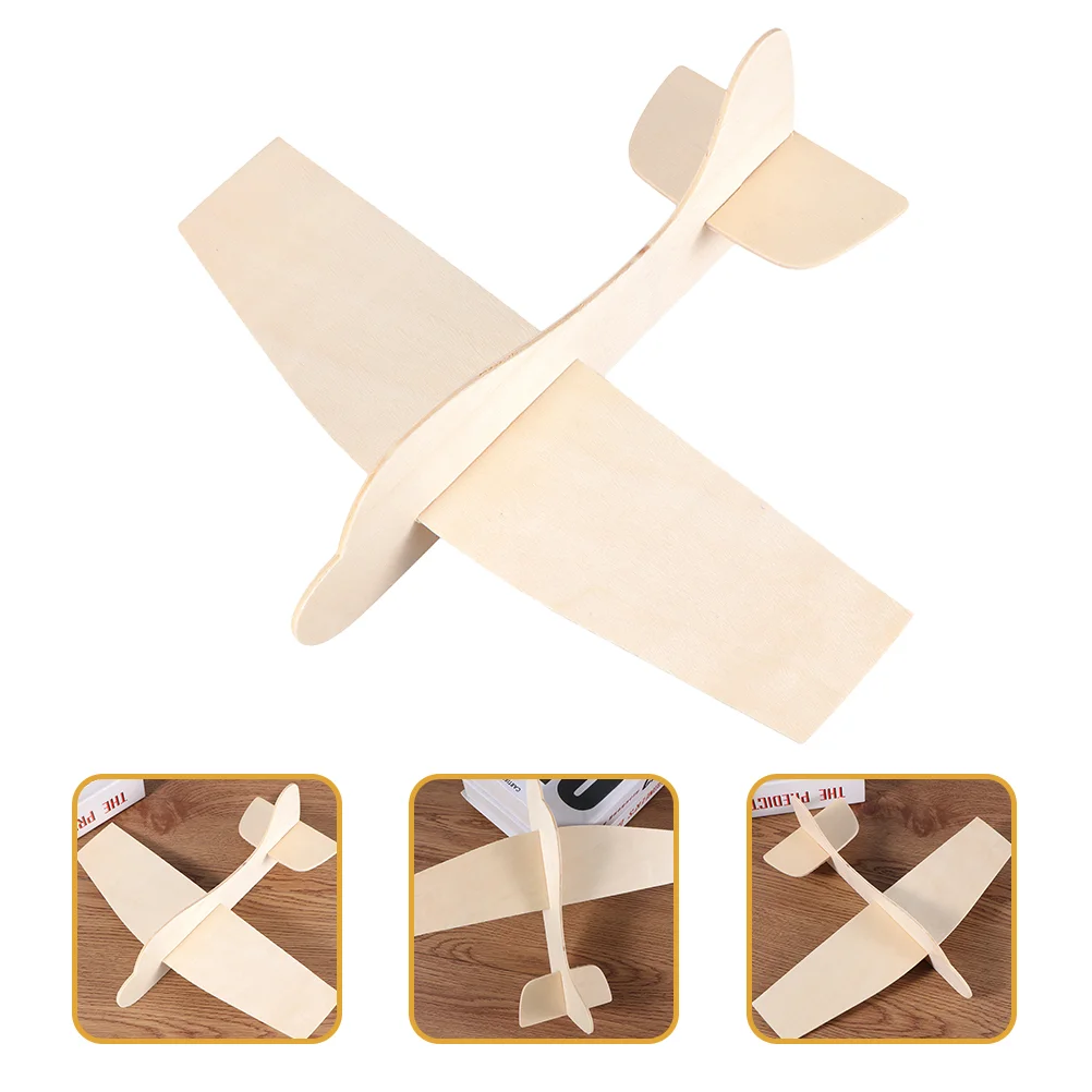 

6 Pcs Models Blank Wood Aircraft Plane Toy Manual Kids Airplane Toys Wooden Child