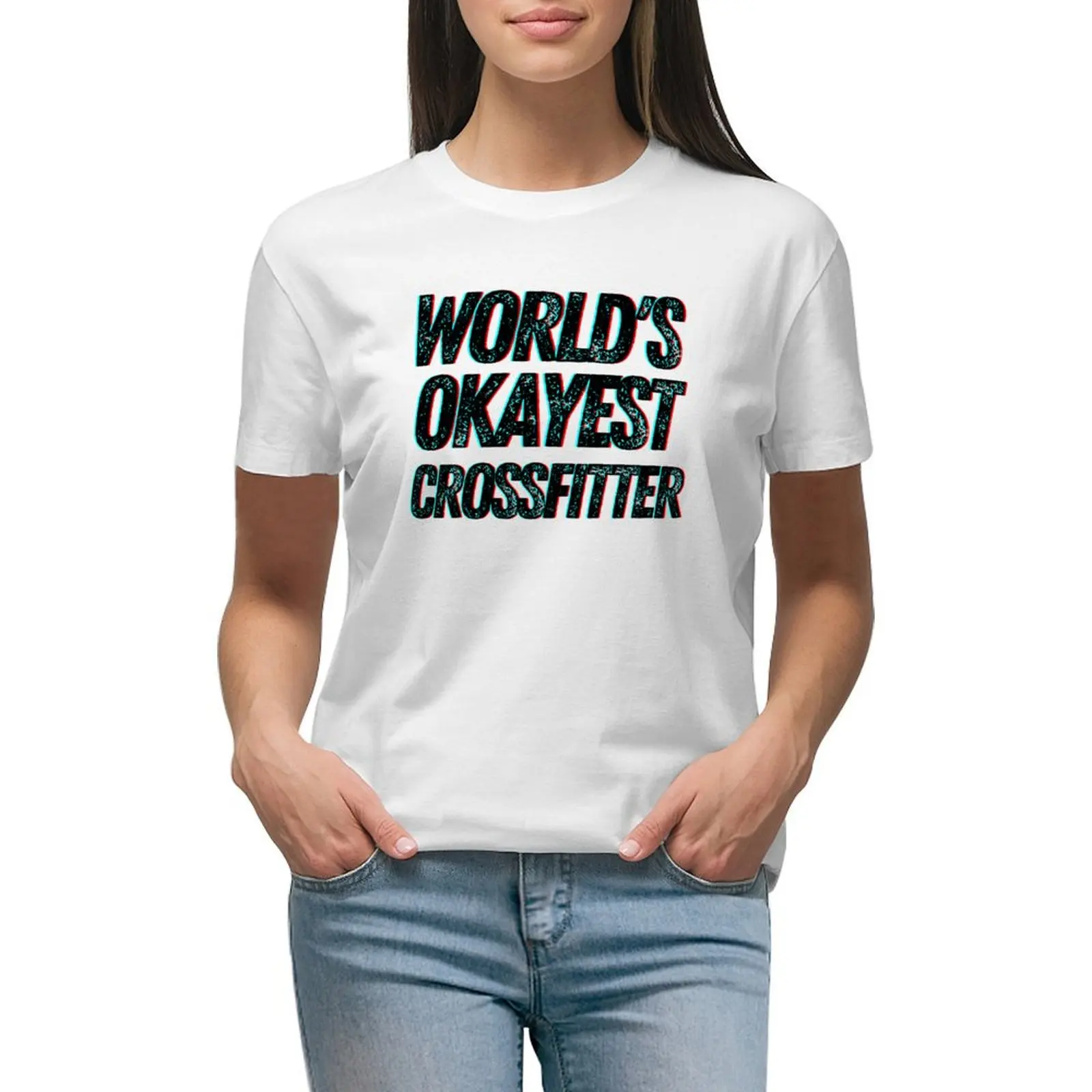 

World's Okayest Crossfitter T-shirt summer clothes anime clothes korean fashion Woman T-shirts