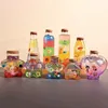 2X Iron Tower/Heart/Bear/Gourd/Cat Wishing Bottle With Cork Plastic Bottle Candy Box Transparent Empty Message Lucky Star Bottle 1
