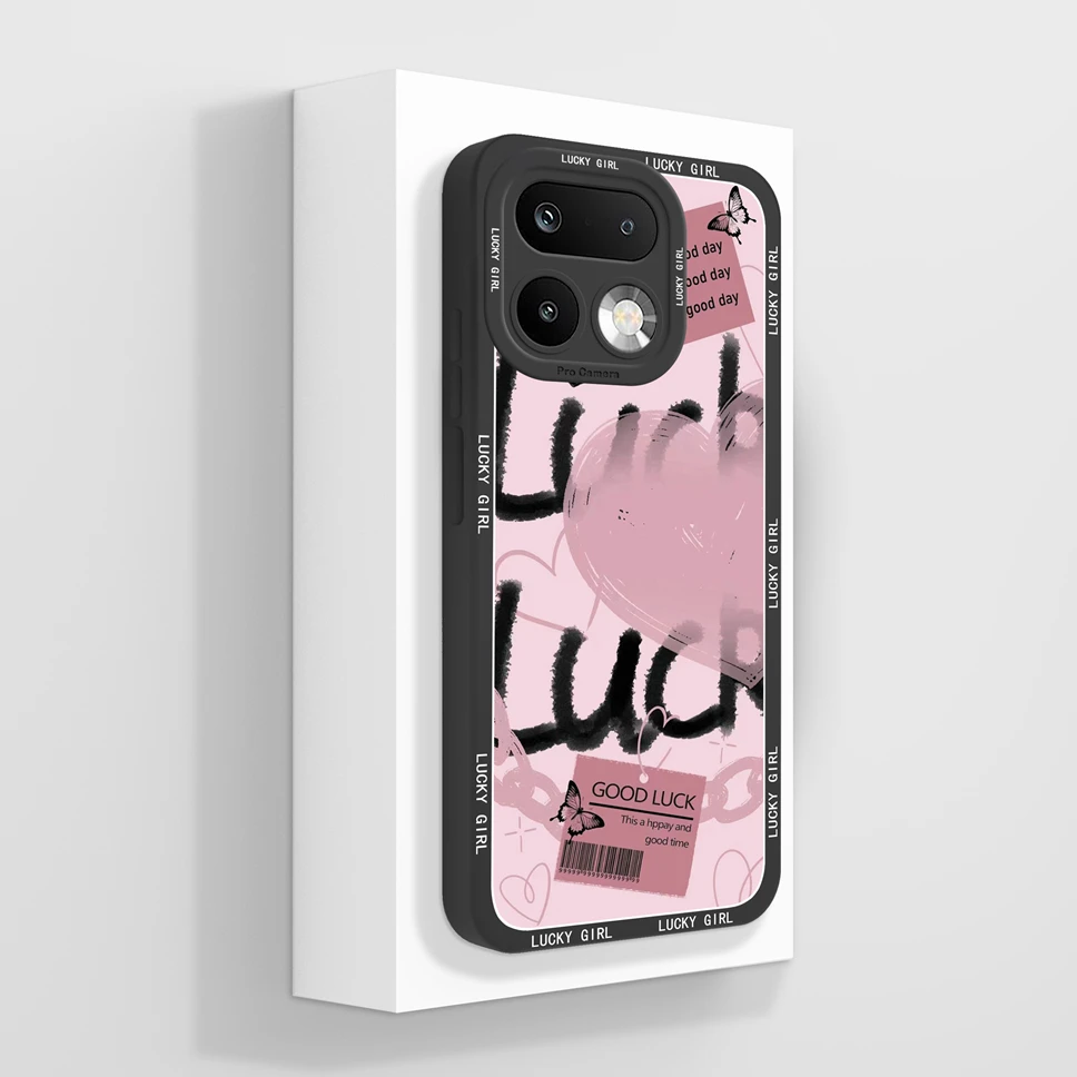 Lovely Cat Pattern Shockproof Full Coverage Liquid Silicone Phone Case