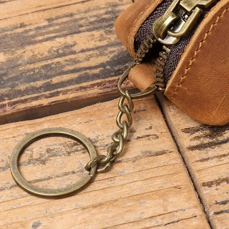 Vintage Genuine Leather Coin Purse and Card Holder Wallet