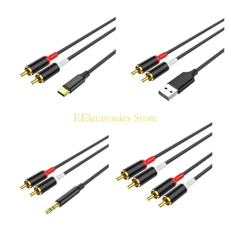 B03C 보조 스피커 오디오 케이블 3.5mm 1 2 차량용 이어폰 USB 변환기 잭 스피커