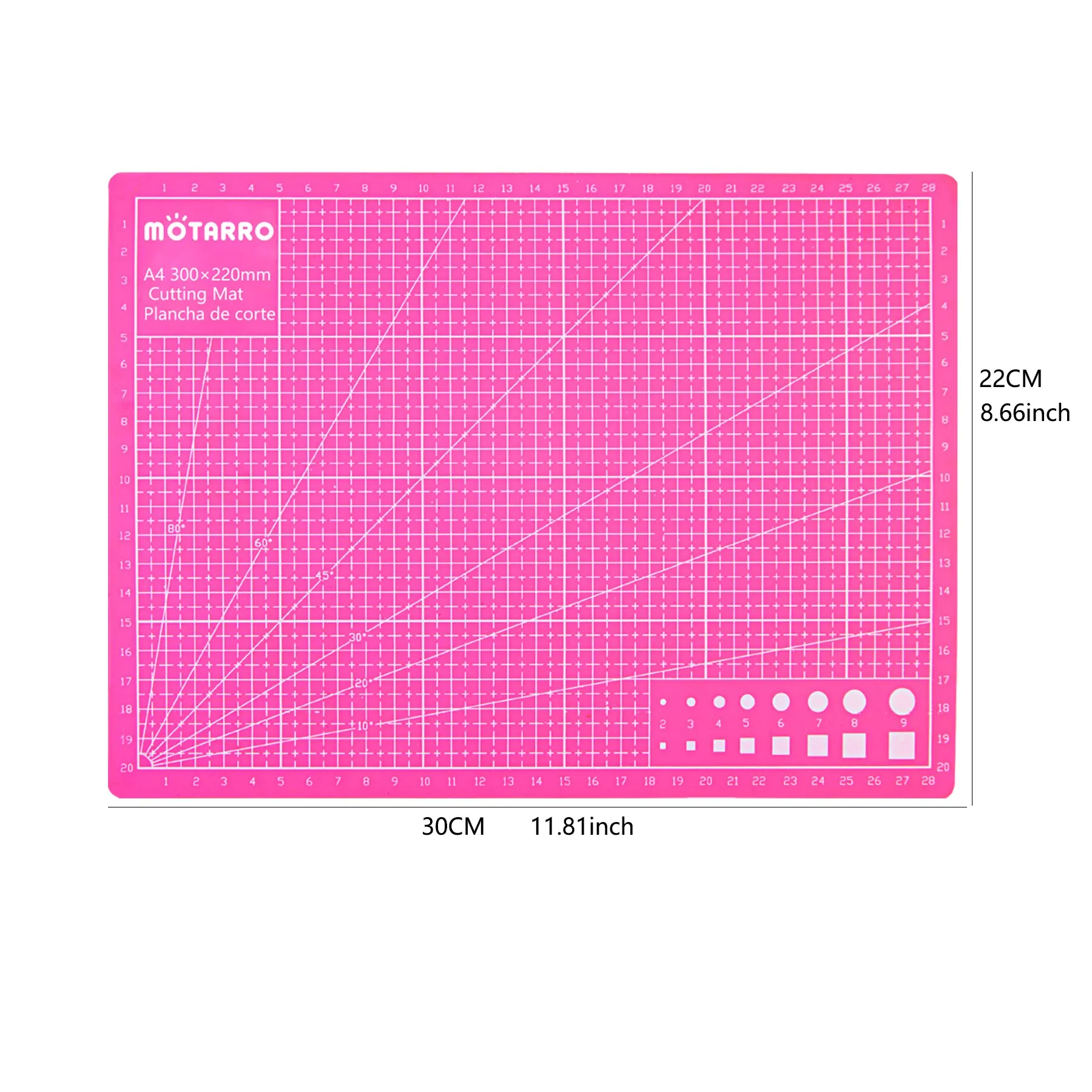 MOTARRO Durable A4 Multifunctional Cutting Mat Blue Pink DIY Engraving Board Paper Carving Pad Thickness 2MM Cutting Plate cutting mat cutting pad