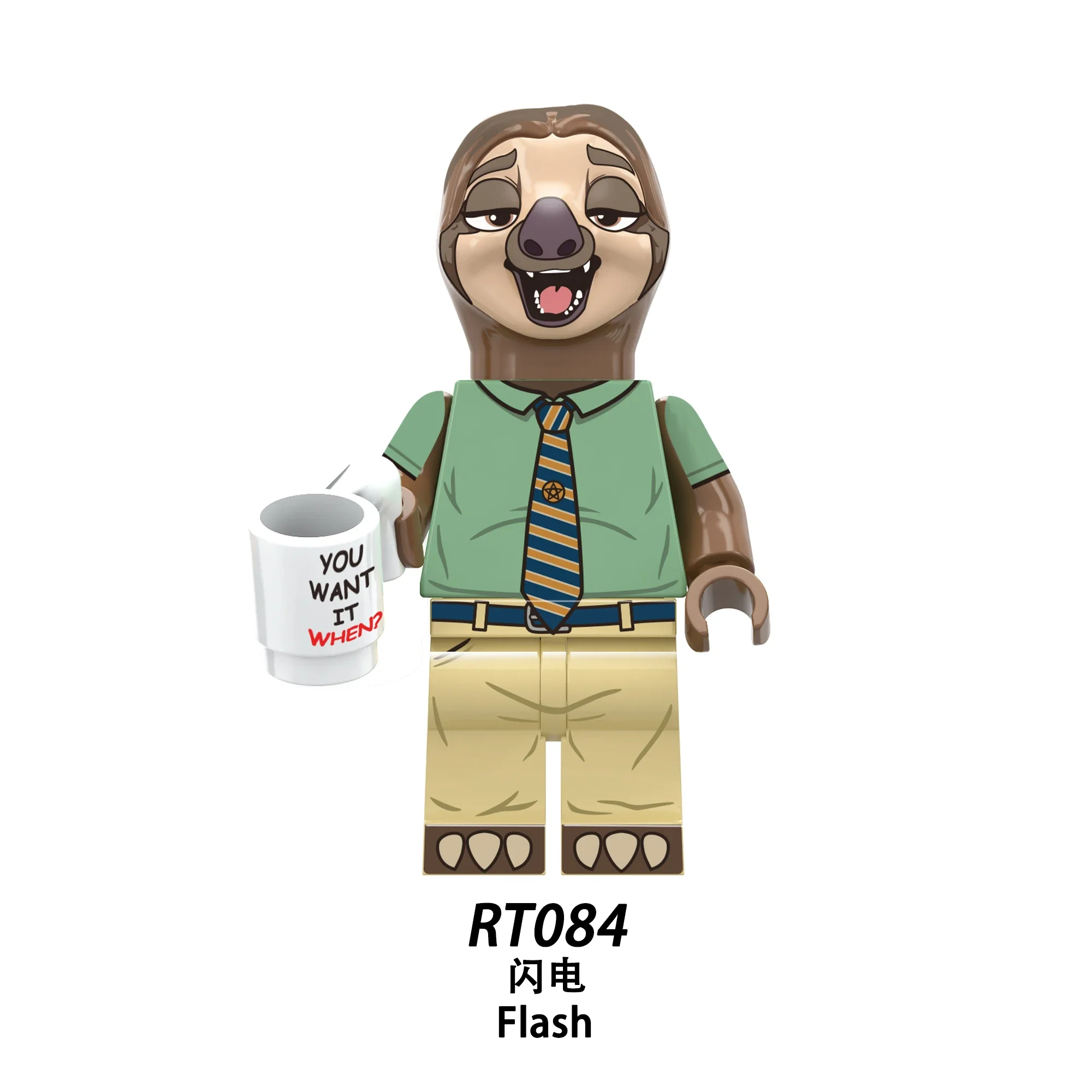 Building Block Figures 2026--Zootopia Building Block Figures RT8012,Nick, Judy, Dawn Bellwether, Leodore Lionheart,Flash, Chief Bogo Xmas GIFT