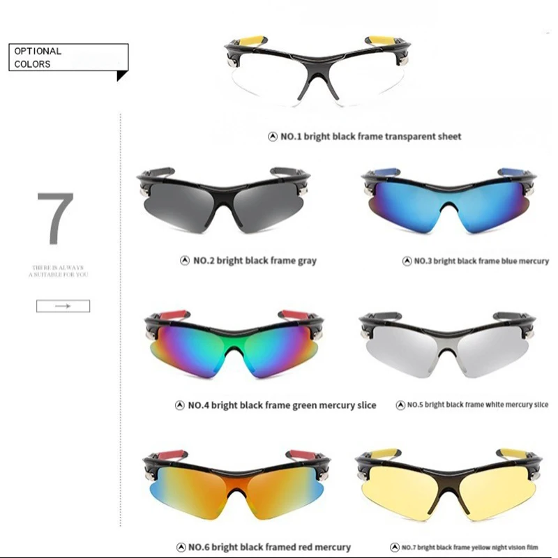 Sports Men Cycling Sunglasses Road Bicycle Glasses Mountain Riding Protection Goggles
