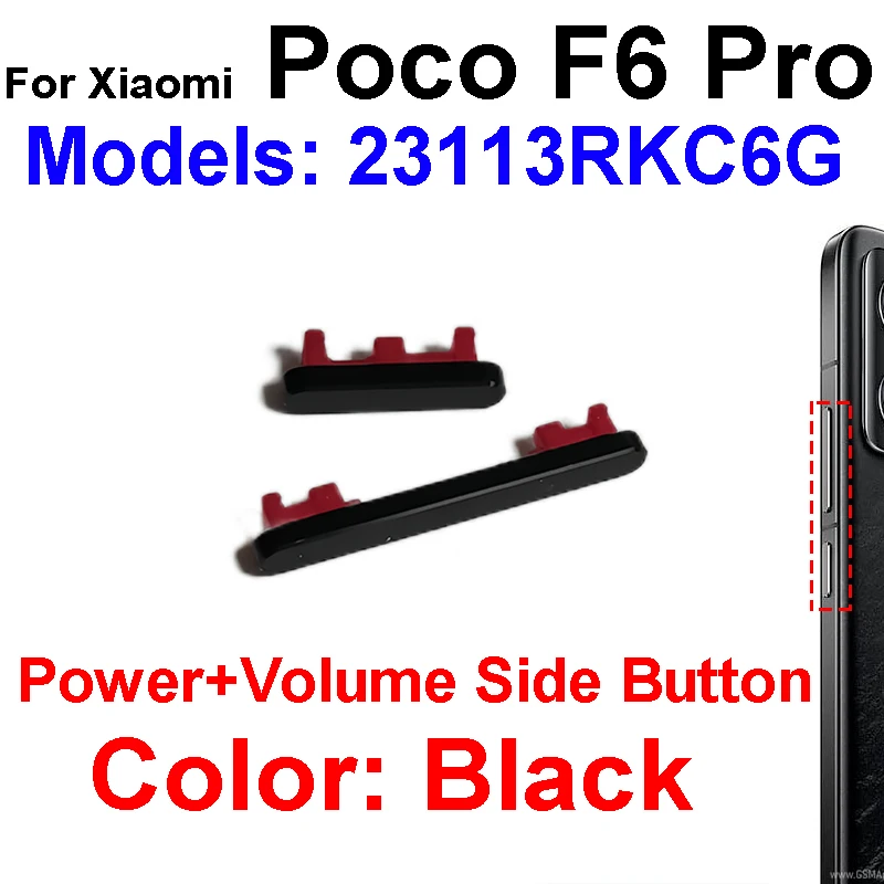 Universal Power and Volume Button Replacement Set - Premium Small Side Keys