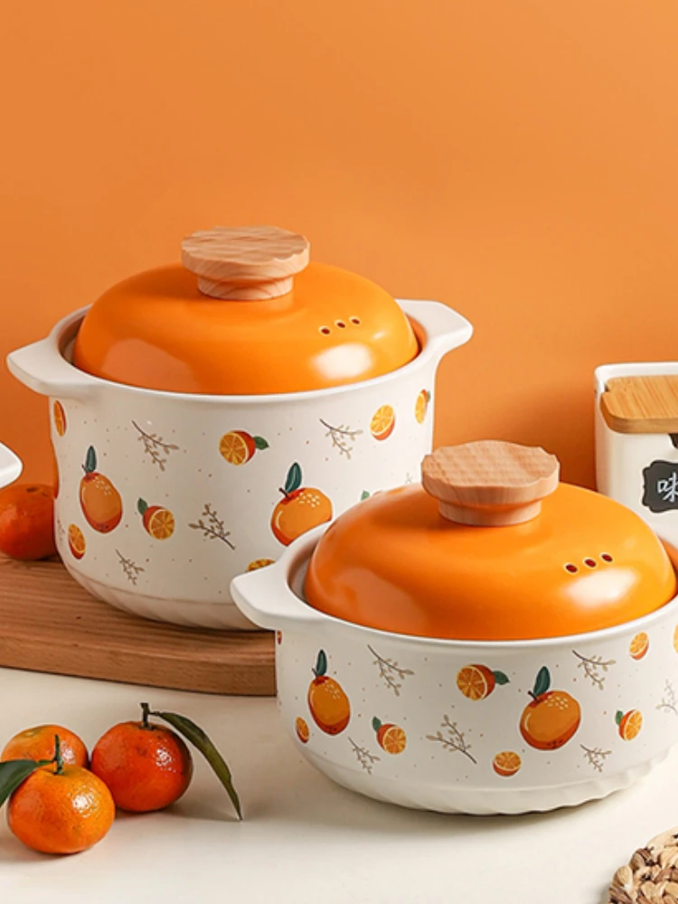 

Ceramic Soup Pot Hot Pot Casserole Kitchen Cooking Pot Instant Pot Multifunctional Pot Soup Pot Gas Stoves tencere Home Cookware