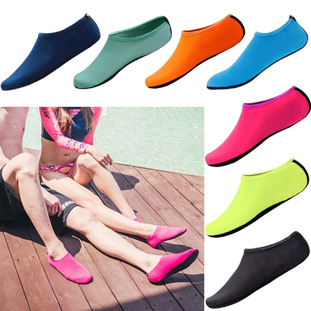 

Aqua Shoes Water Non-Slip Sneaker Shoes Swimming Diving Socks Summer Beach Sandal Flat Shoe Seaside Socks Slipper for Men Women