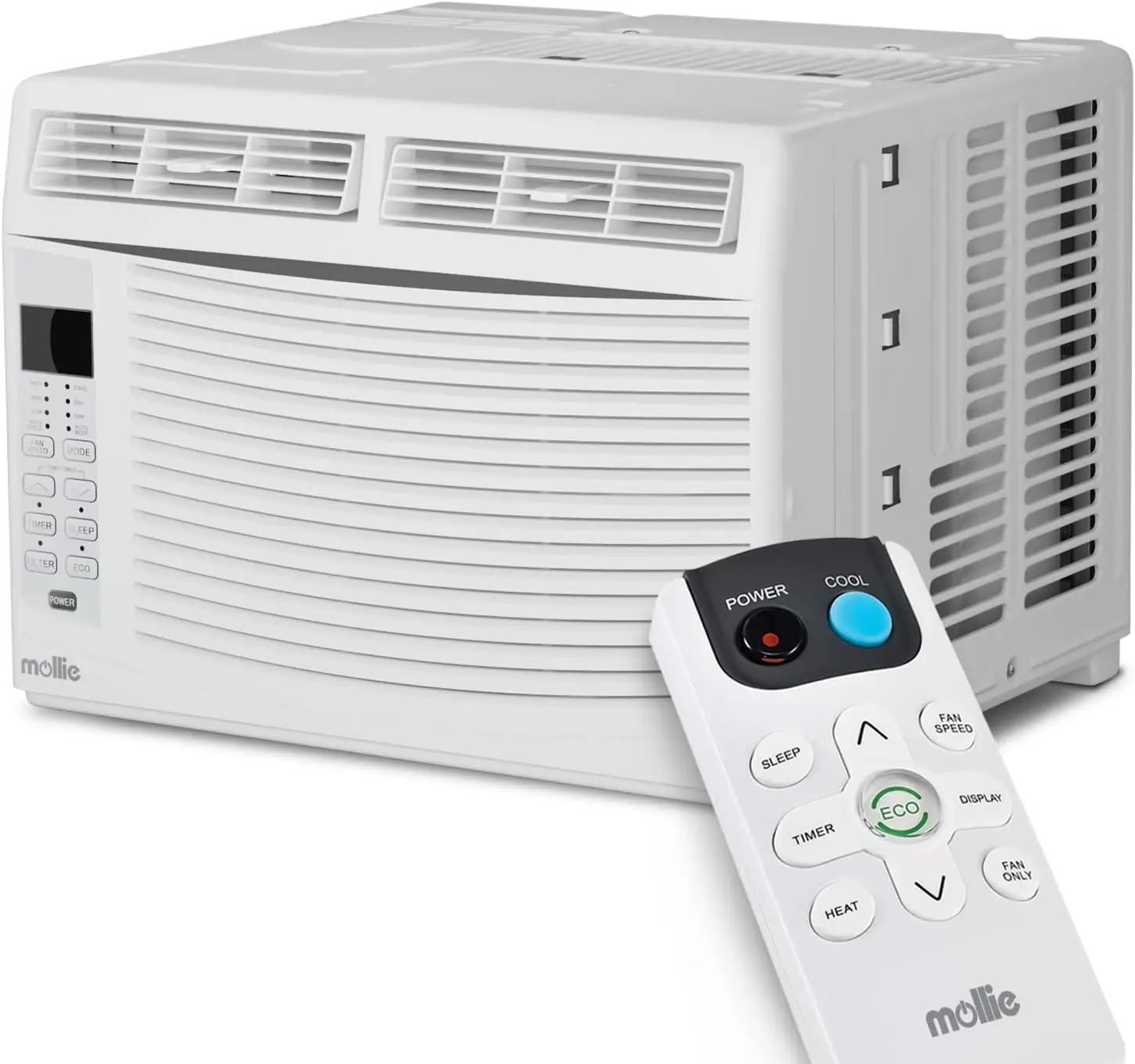 6000 BTU Window Air Conditioner, ac window unit with Washable Filter, Remote, Dehumidifier, Fan, Cools Up to 250 Square Feet