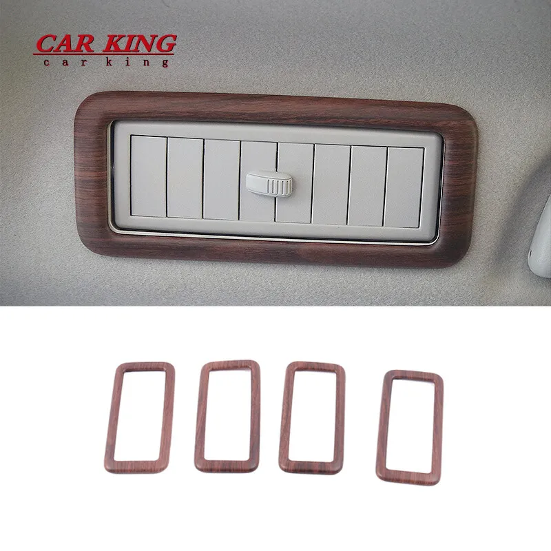

For Toyota Land Cruiser Prado 150 Car interior styling trim air rear top outlet cover decoration accessories parts 2018-2020