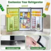 Refrigerator with Freezer, 3.2 Cu.Ft, Mini Fridge with Freezer, 7 Settings Temperature Adjustable, Single Door, Compact Refriger 5