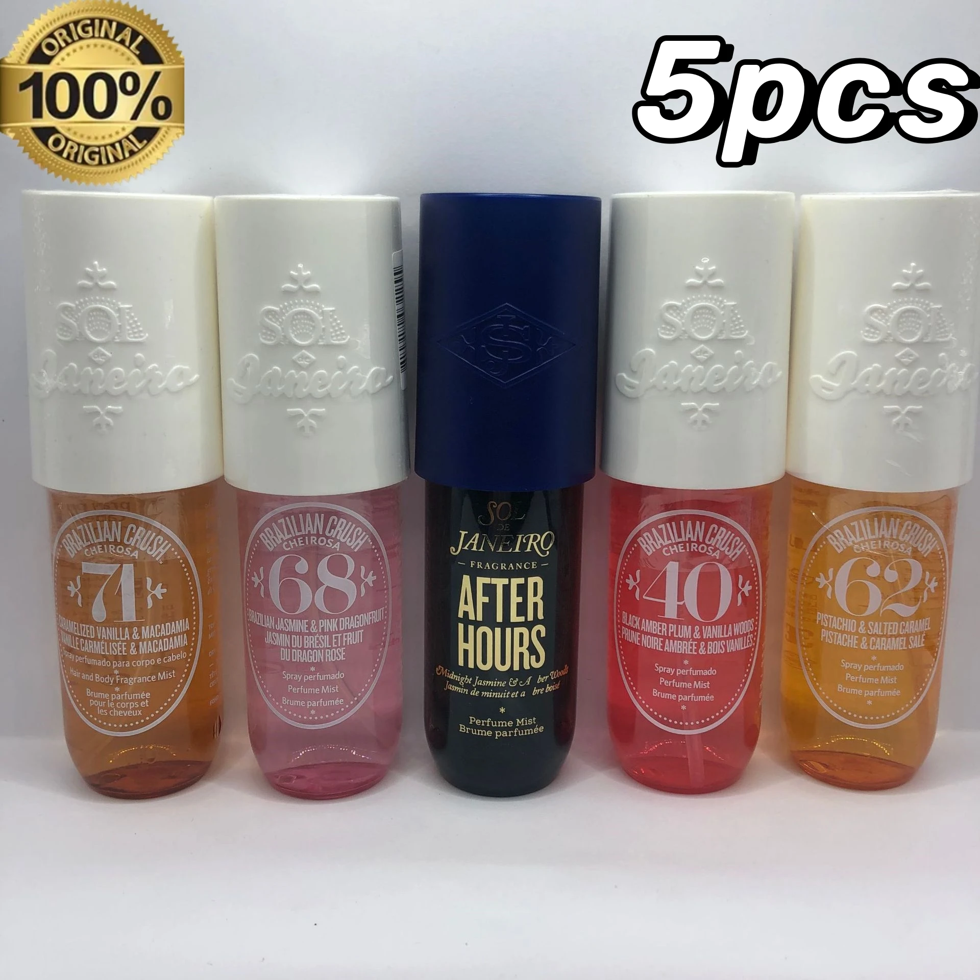 

5PCS Original Sol De Janeiro Brazilian Crush Fruity Body Spray Splash Fruity Long Duration Moisturizing Hydrating Spray 90ml
