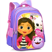 Children Gabby's Dollhouse Kindergarten Backpack Cartoon Gabby Cats Backpack School Bags Kids Anime Bookbag Girls Small Rucksack 4