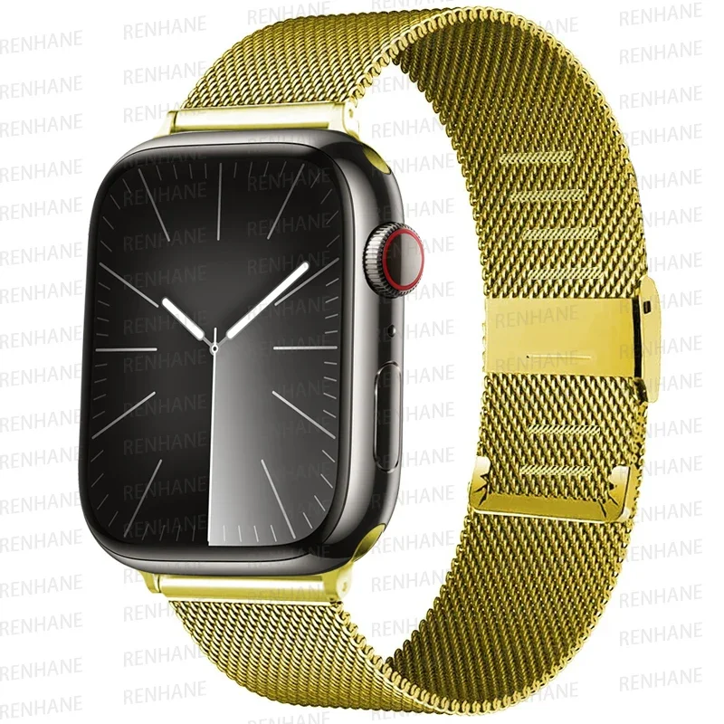 Elegant Milanese Loop Strap for Apple Watch – Premium Stainless Steel Band Bracelet