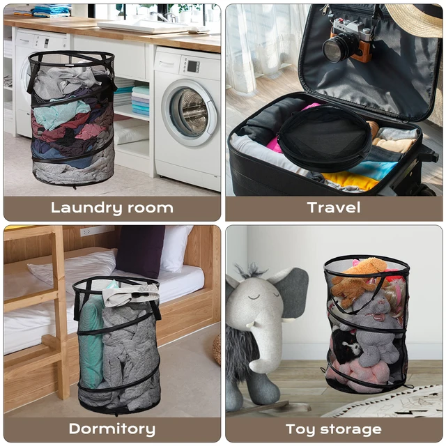 A Pop-Up Mosoda Akadályozza Nagy Kapacitású Összecsukható Mosókosár-Helyet, Megtakarítva Piszkos Ruhák Tároló Szervezőjét Fogantyúval És - Image 2