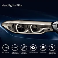 Car Headlight Tint Film Self-Adhesive Light PVC Vinyl Black Sticker Tailing Lamp Mods Stickers Decal Sticker For BMW For Tesla 2