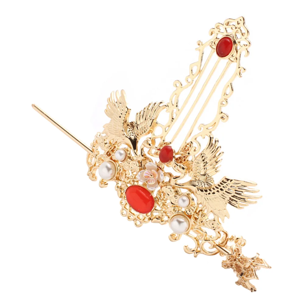 

1 Set Retro Hair Coronet Hair Stick Crown Chinese Hair Accessory Jewelry Gift