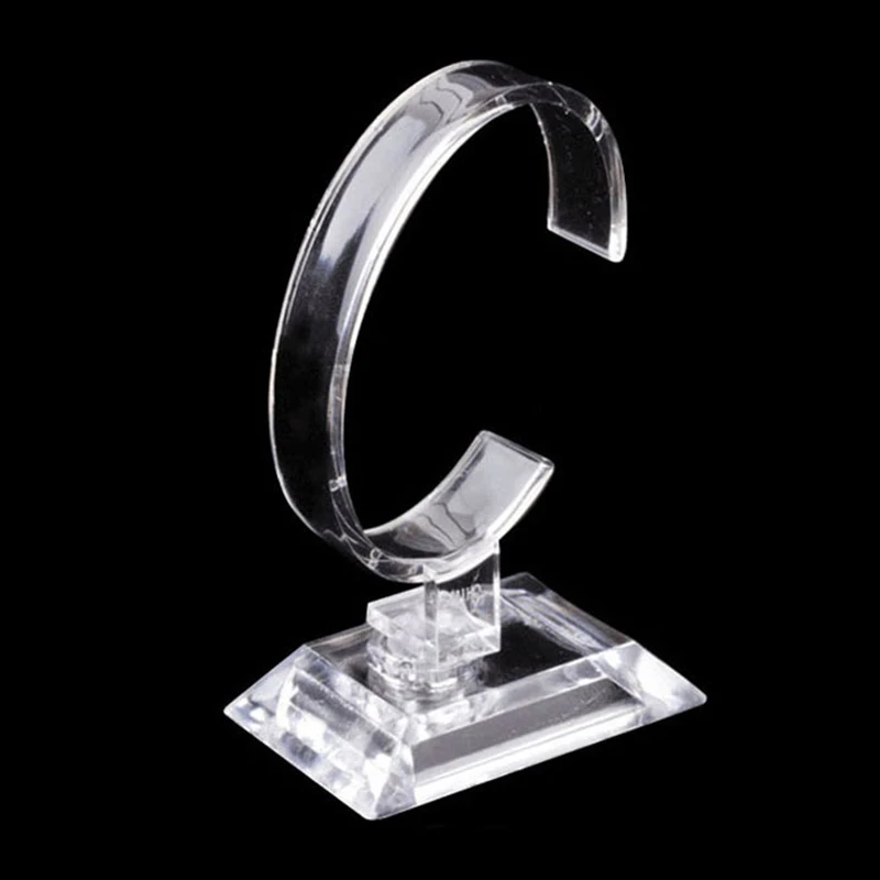 10 CM Plastic Wrist Watch Display Rack Holder Sale Show Case Stand Tool Clear Jewelry Packaging Total Height Watch Display Stand