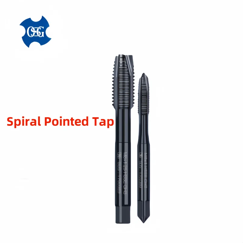 일본 OSG HSSE INOX 아메리칸 나선형 플루트 탭, UNC UNF1-64 2-56 3-48 4-40 8-32 3I16 10-24 1/4 5/16 스틸 나선형 뾰족한 탭, 1 개