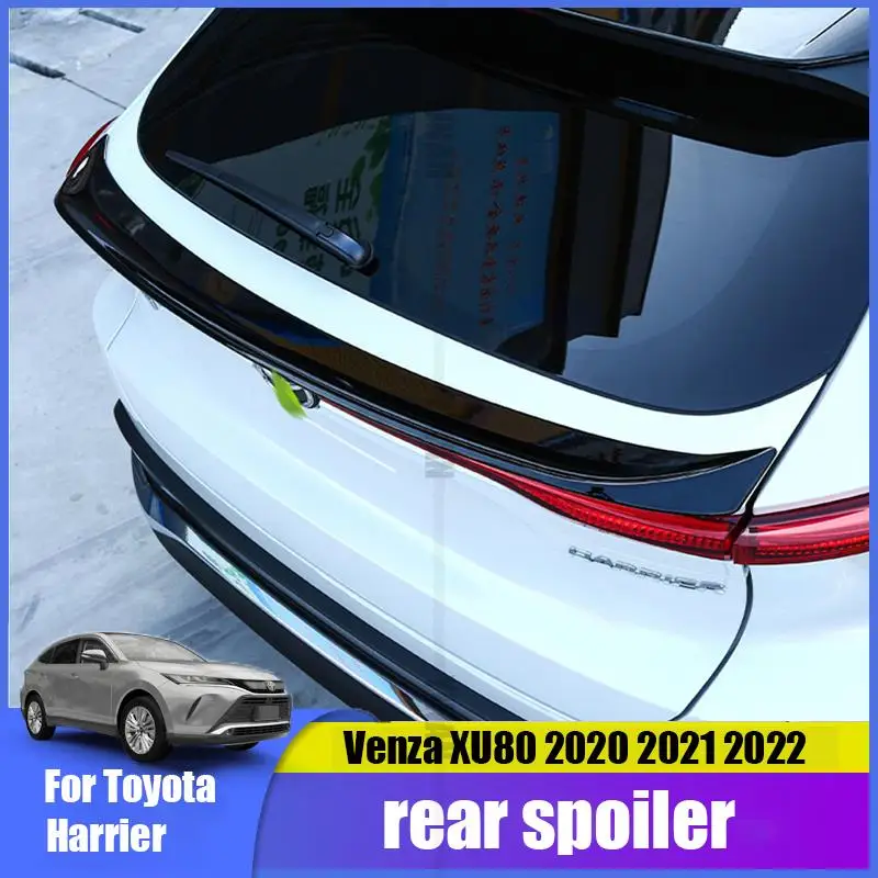 

Для Toyota Harrier Venza XU80 2020 2021 2022 Новинка Автомобильный задний спойлер украшение автомобиля новые модификации аксессуары заднее крыло