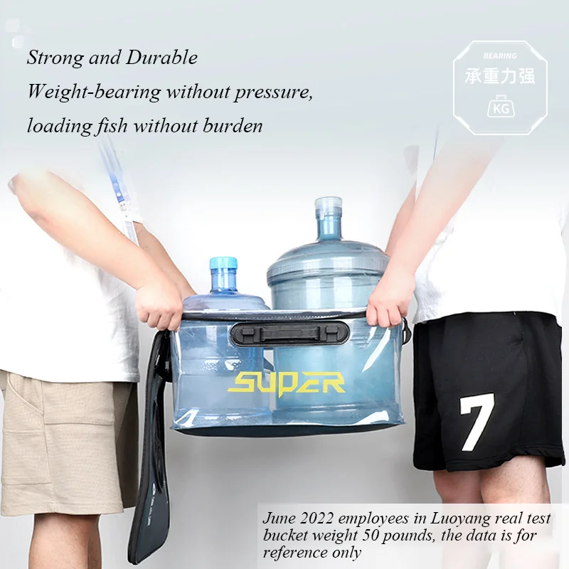 17/22/27L Live Fish Box Transparent Foldable Fish Protection Bucket with  Breathable Mesh Leakage EVA for Outdoor Camping/Fishing - AliExpress