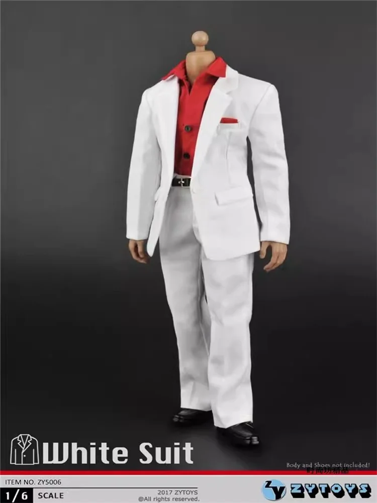 

ZYTOYS ZY5006 1/6 Soldier Red Shirt With White Suit Pants Clothing Set Model Accessories Fit 12" Action Figure Body In Stock