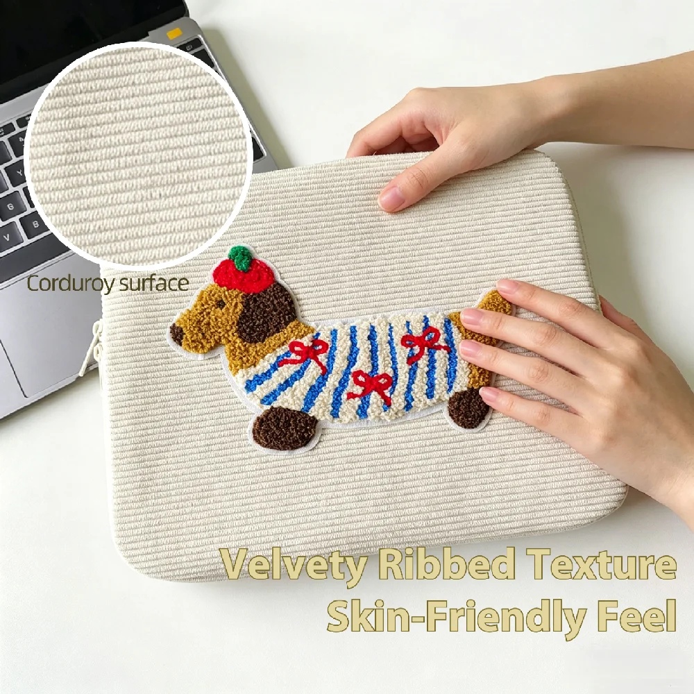 Cute 14-Inch Portable Soft Thickened Padded Laptop Sleeve