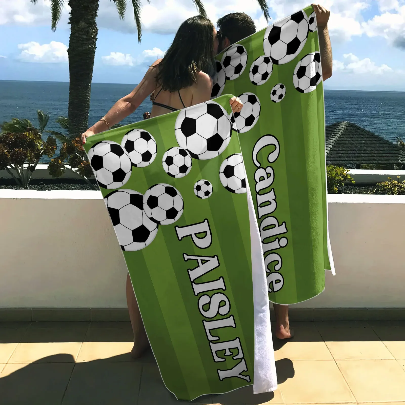 

Name Microfiber Beach Towel ,Factory Drawing Couple's Beach Towel, Beach Towel Cushion, SoccerTowel