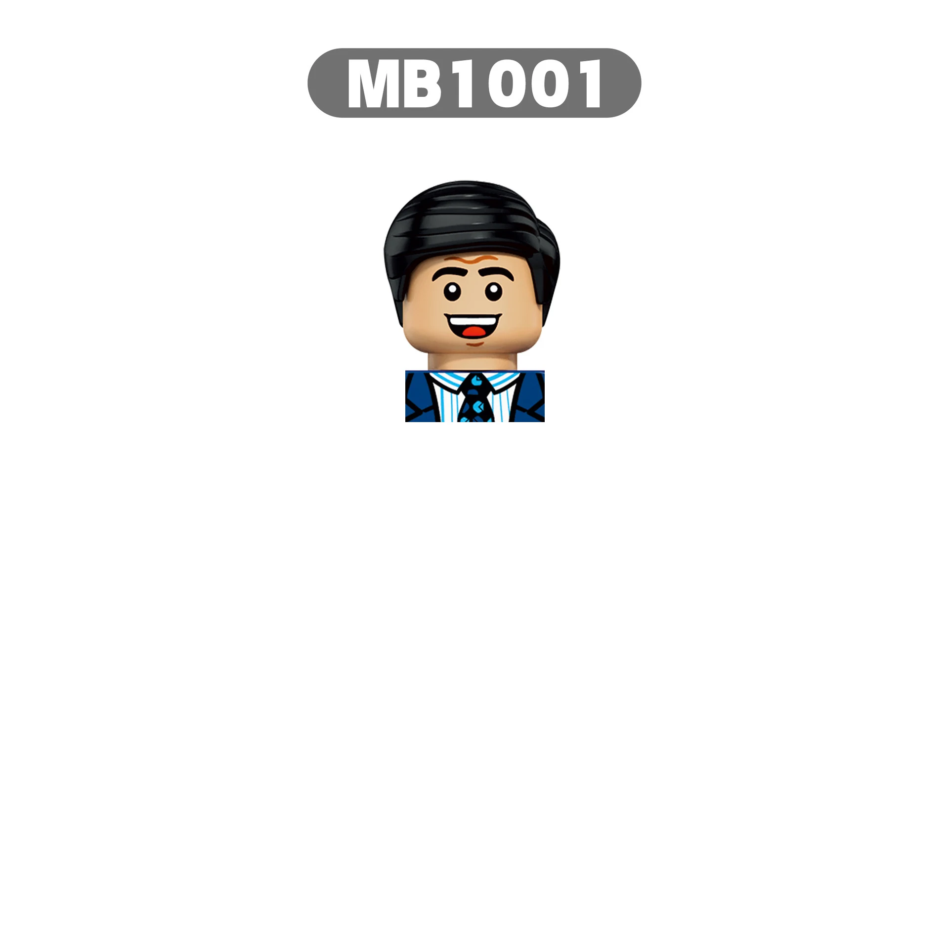MB1001 빌딩 블록 사무실 직원 조립 브릭 액션 피규어 어린이용 소형 인형
