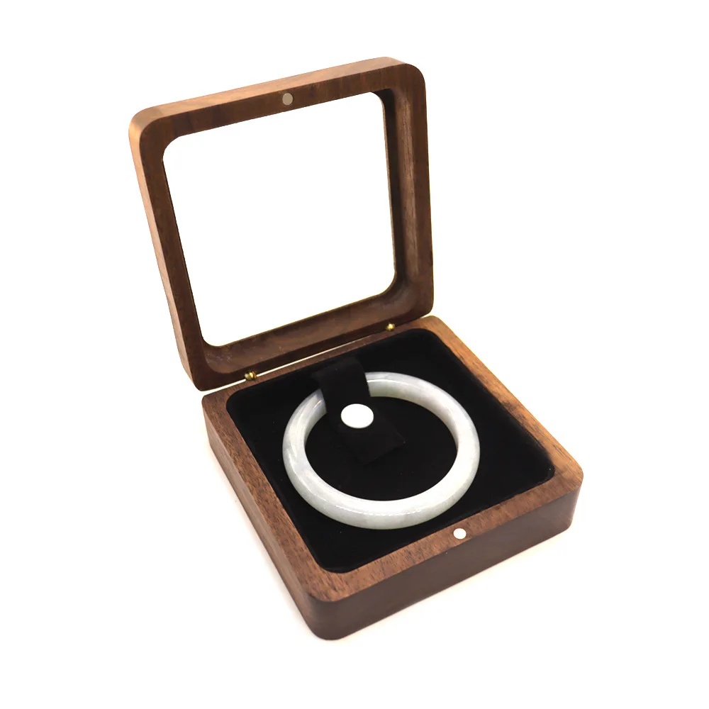 Personalized Custom Walnut Bracelet Bracelet Portable Storage Display Stand Travel Jewellery Box Wedding Souvenir Gift Wholesale