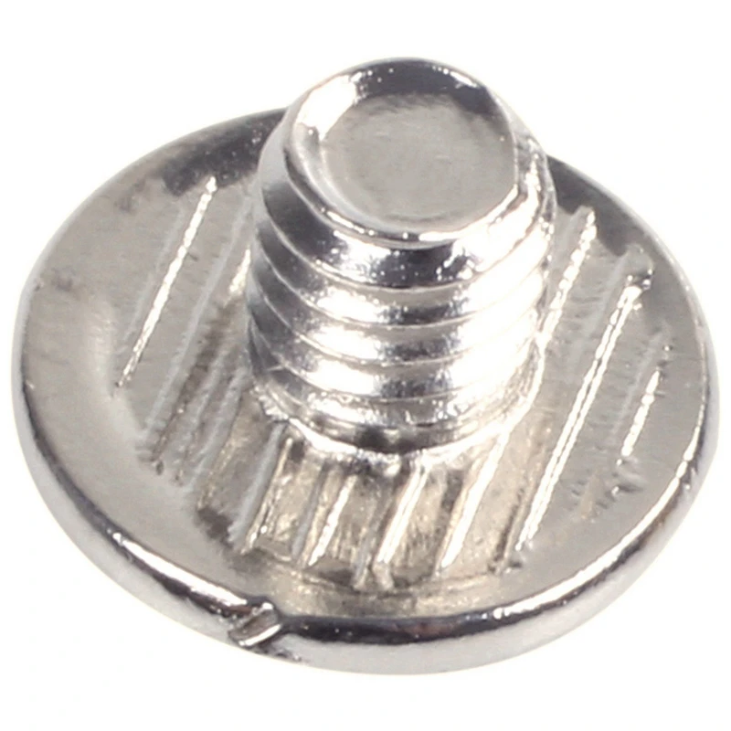 30 Sets Leather Belt 5 X 6 Mm Silver Screw Binding Promotion