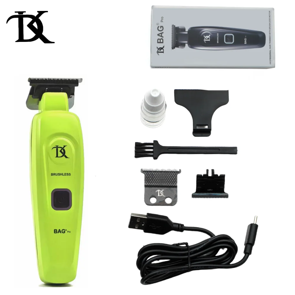 DK BAG Professional Men hair clippers Beard Trimmer 0.01MM Push clippers for bald heads 7200rpm brushless motor 5