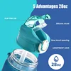 1PCS Hot Sale 750ML Sports Water Bottle Shaker Outdoor Travel Portable Leakproof Drinkware Plastic Drink Bottle BPA Free 4