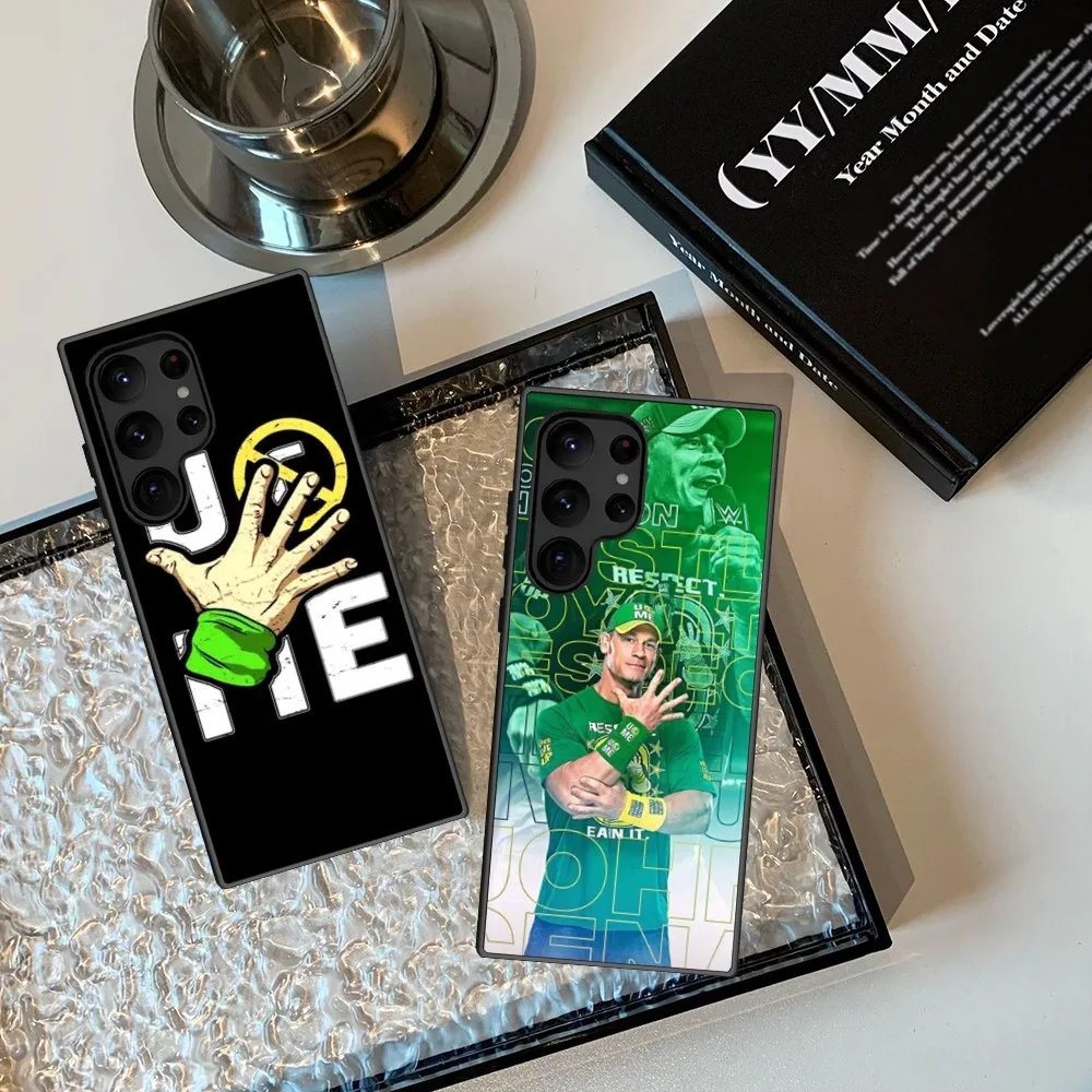Wrestling Star J-John Cena  Phone Case For Samsung Galaxy S23 S22 S21 S20 Plus Ultra M54 Note20 Soft Black Phone Cover