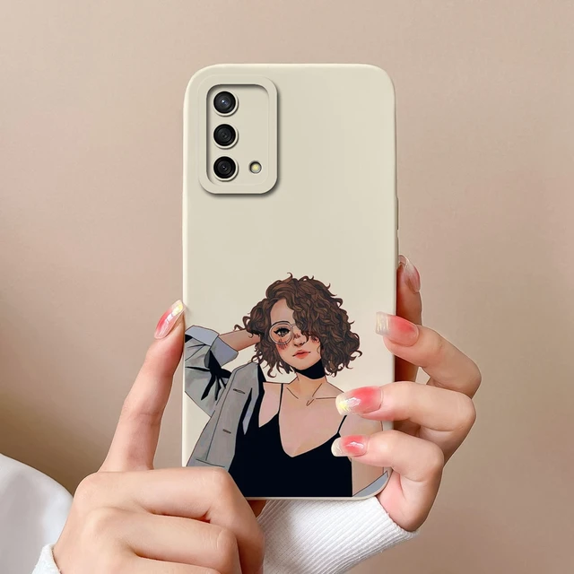 For OPPO F19 Pro Plus F19S Case Fashion Pretty Sweet Girl Soft