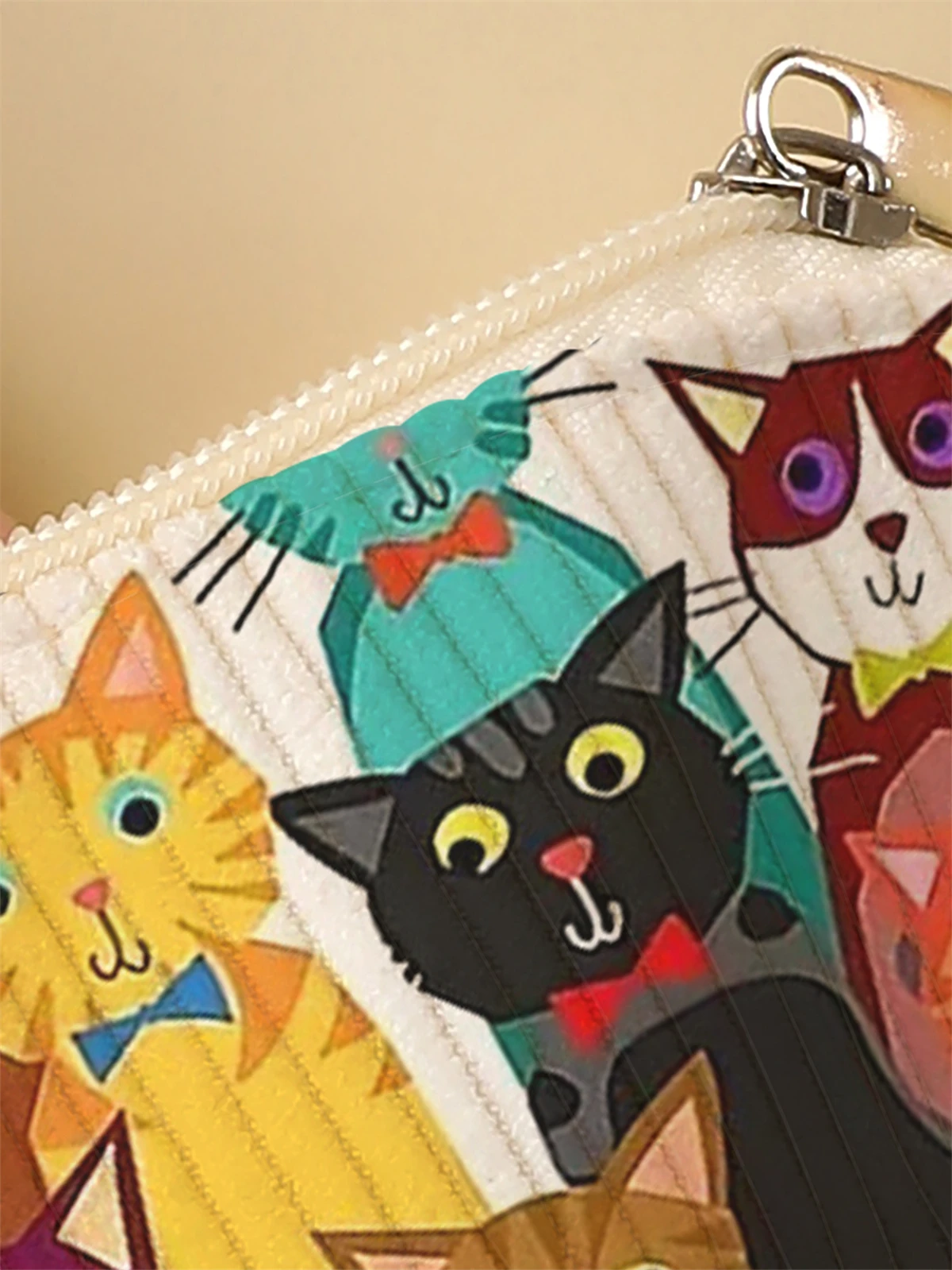 Corduroy Travel Cosmetic Bag Portable Makeup Storage Bag Purses Women Large Capacity Zipper Make Up Organizer Storage Clutch