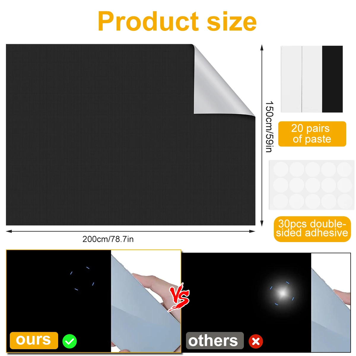 Portable Blackout Curtains - Customizable, Waterproof Window Shades