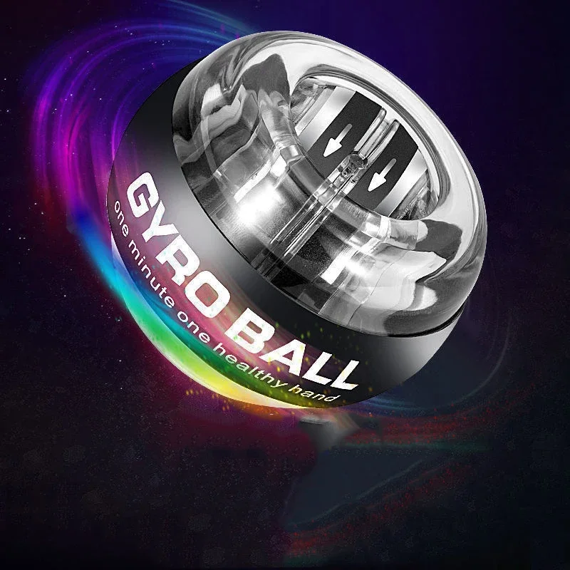 Forearm Exerciser 1pc Gyro Ball Wrist Ball Power Trainer Strengthener Forearm Strengthening Exerciser Home Gym Fitness Equipment