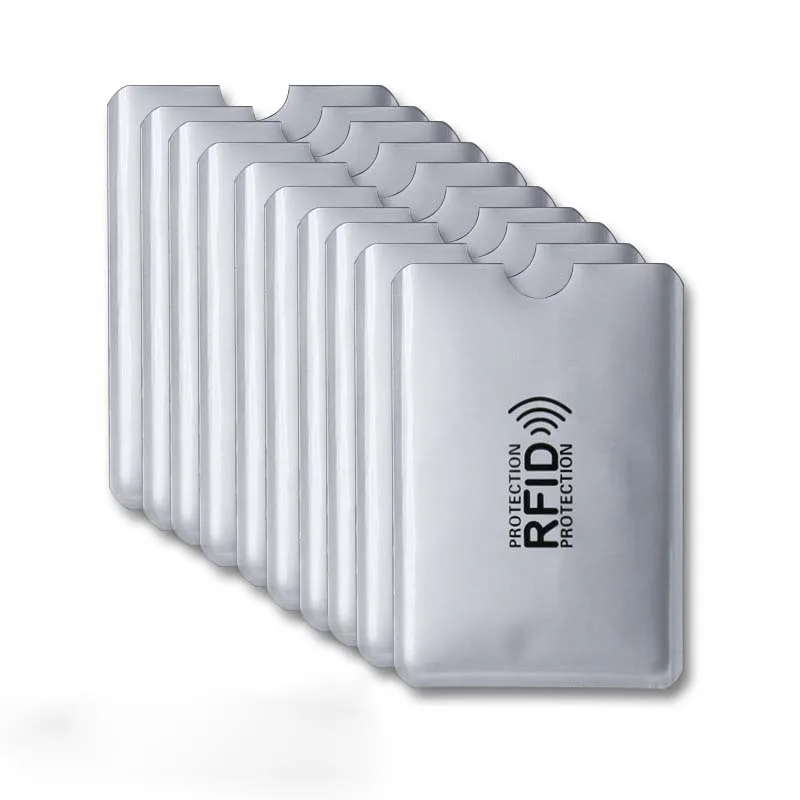 Anti Rfid Wallet Blocking Reader Lock Bank Card Holder 20PCS Id Bank Card Case Protection Metal Credit Holder Aluminium wallet card holder credit card wallet credit card holder card holder card wallet id card case id card holder wallet card bag