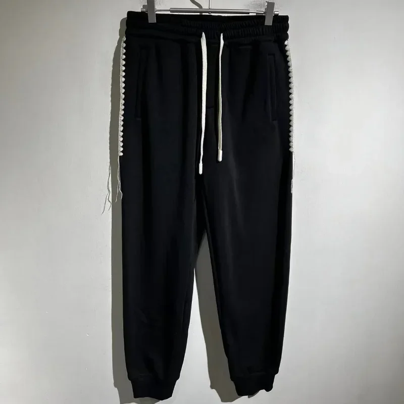 

2023ss Fashion Jacquard Guards Sweatpants Washed Men Trousers Streetwear Clothing Casual Cargo Pants Techwear Traf High Street