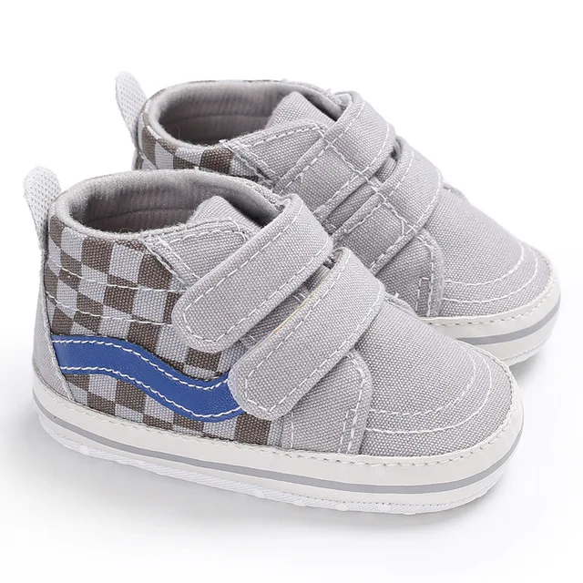 Newborn Baby Shoes Boy Girl Classical Sport Soft Sole PU Leather Multi-Color First Walker Crib Moccasins Casual Sneakers Shoes gray2