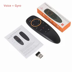 Smart Voice Remote Control with Gyroscopic Air Mouse and IR Learning (G10S( No Backlit))