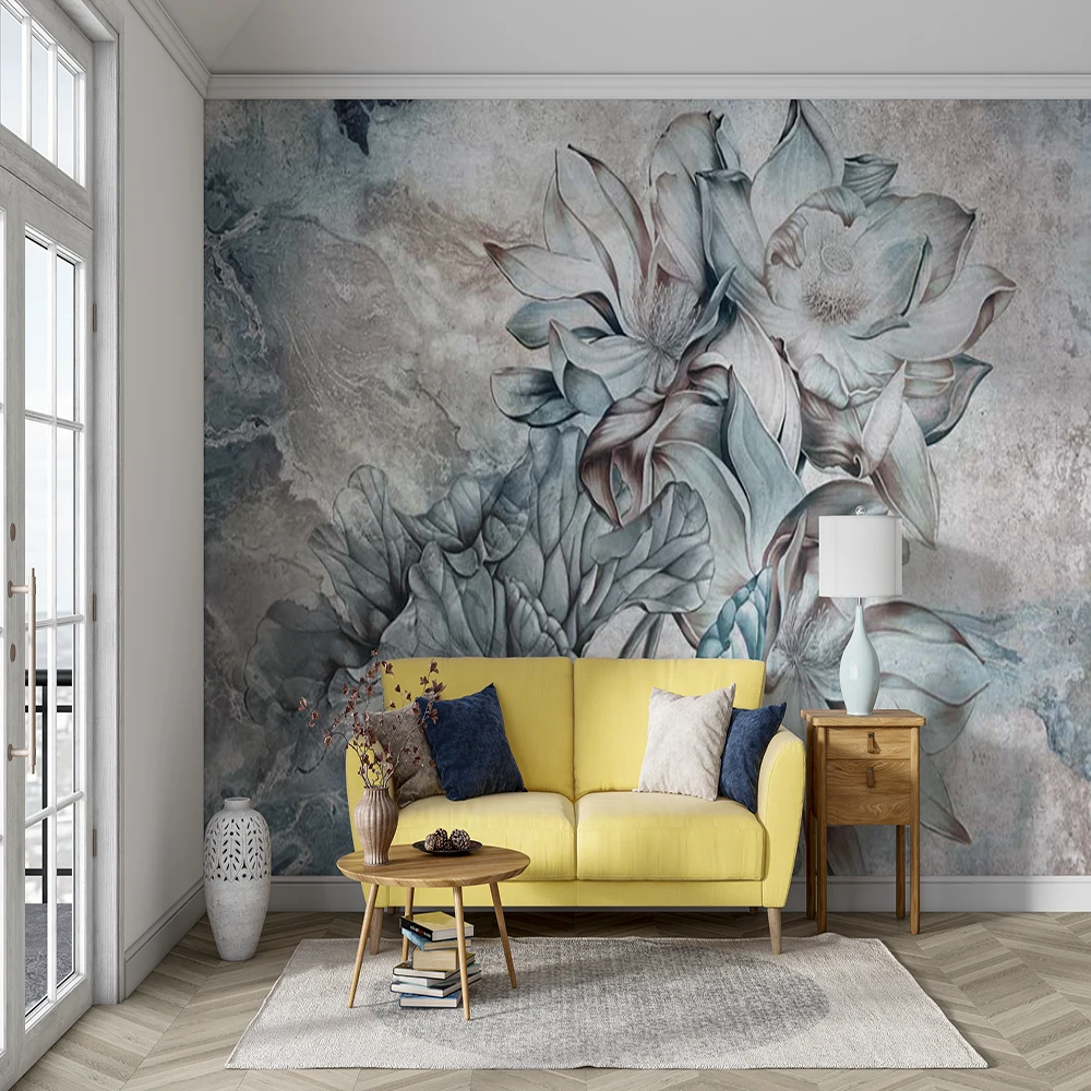 mão lótus decoração papel de parede de fundo