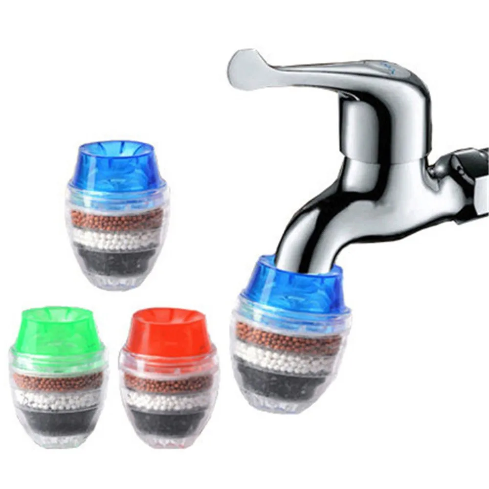 

Activated Carbon Filter Water Tap Filter 5 Layers Chlorine Removal Water Purifier Flexible Faucets Purification