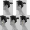 Shevalu Hoop Earrings for Women Cute 14K Real Gold Plated Copper Hoop With 925 Sterling Silver Post New Modern Jewelry For Women 6
