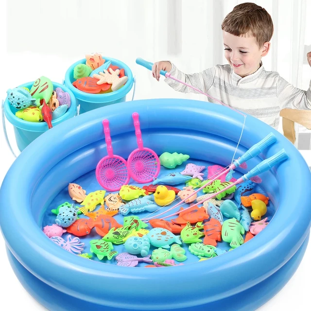New Children Fun Magnetic Fishing Toys Set Plastic Fish Playing Water Baby  Bath Toy Kids Outdoor Fun Angling Game For Child Gift - Fishing Toys -  AliExpress