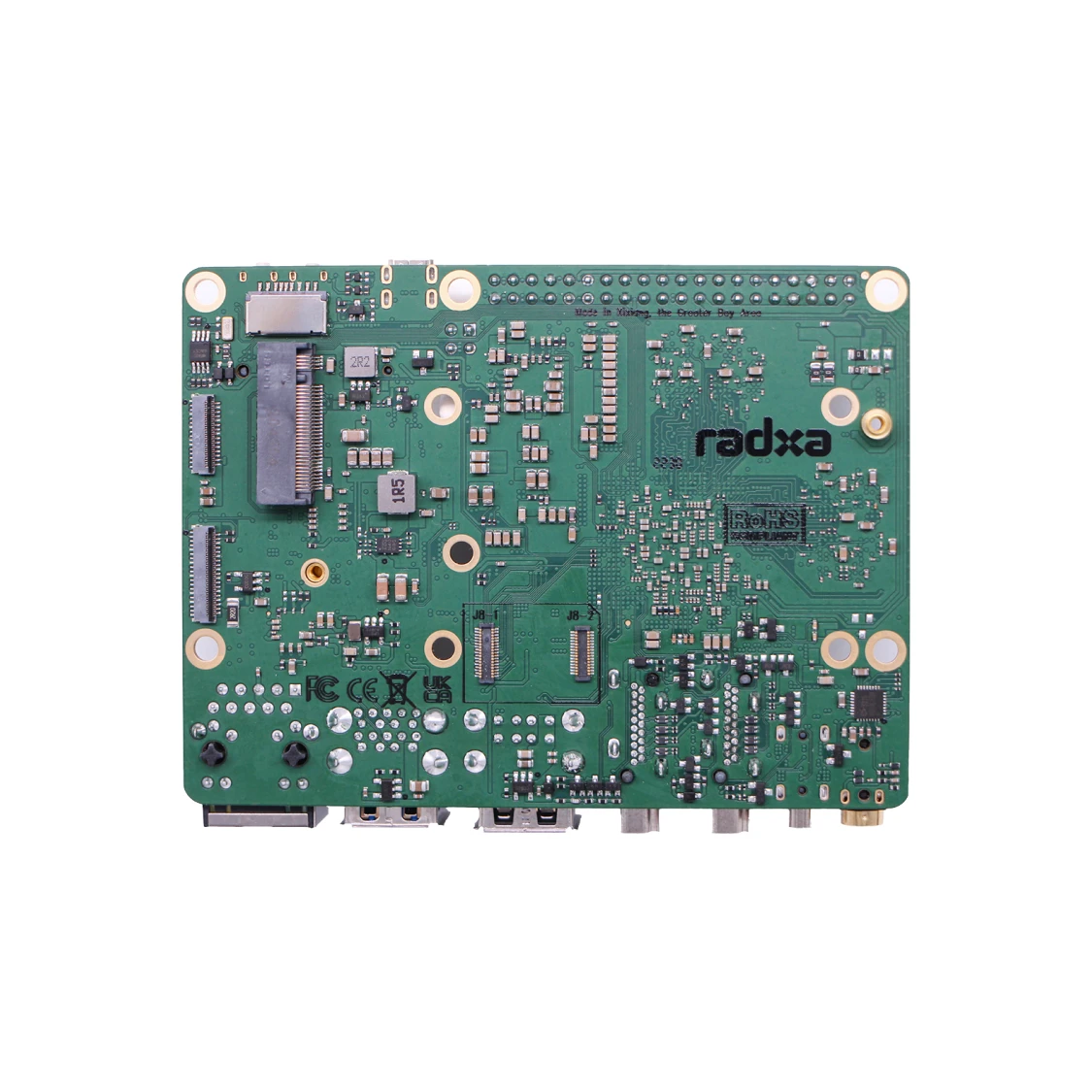 AvaCoreRadxa ROCK 5B RK3588 8코어 CPU SBC, 8K 출력 지원 HDMI, M.2 M 키 커넥터(PCIe 3.0) 탑재, 싱글 보드 컴퓨터
