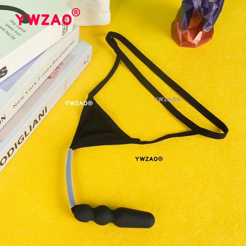 YWZAO Panties Thong Black N17 Portfolio Anal Plug Sexy Toys for Adults