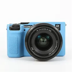 Soft Silicone Rubber Cover Skin for Camera Body Protection (A7CR SkyBlue)